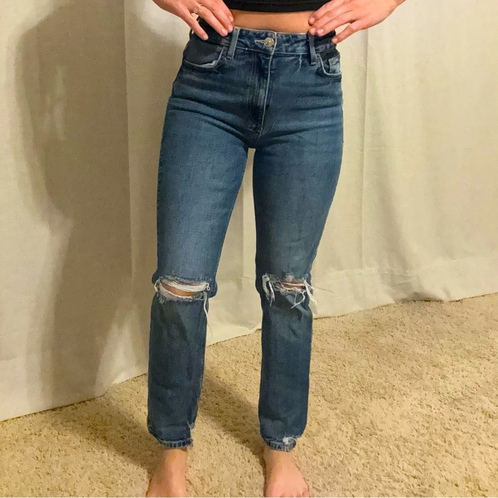Zara Women's Boot Cut Jeans - Blue